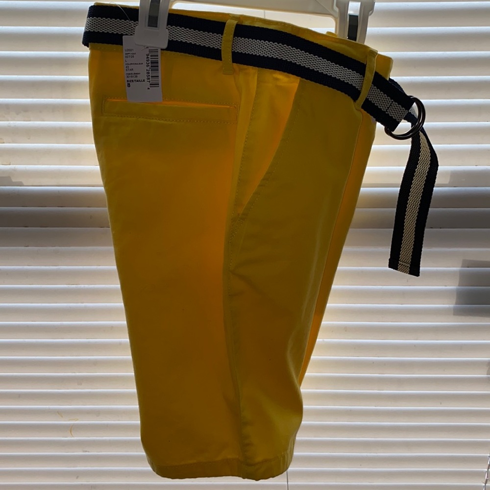 Boys Belted Chino Shorts-STAR